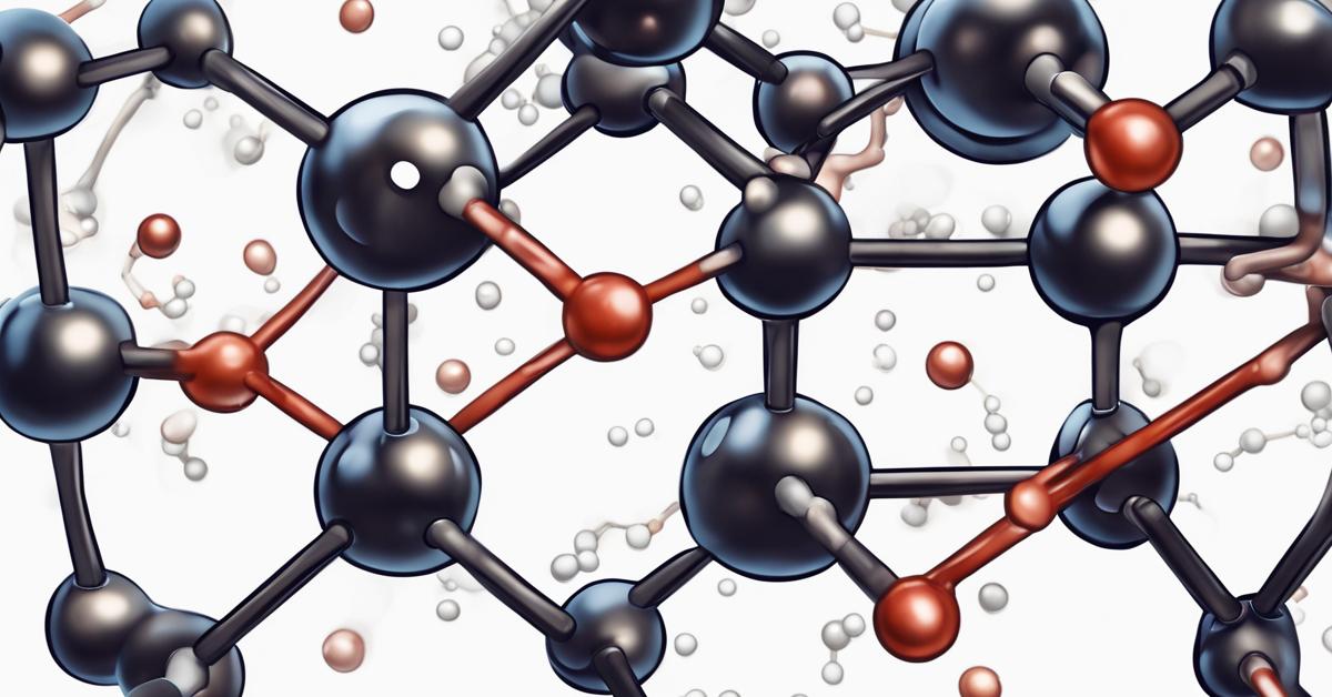 Ilustracja molekuły seryny z zaznaczonymi atomami i wiązaniami na tle aktywności komórkowej.
