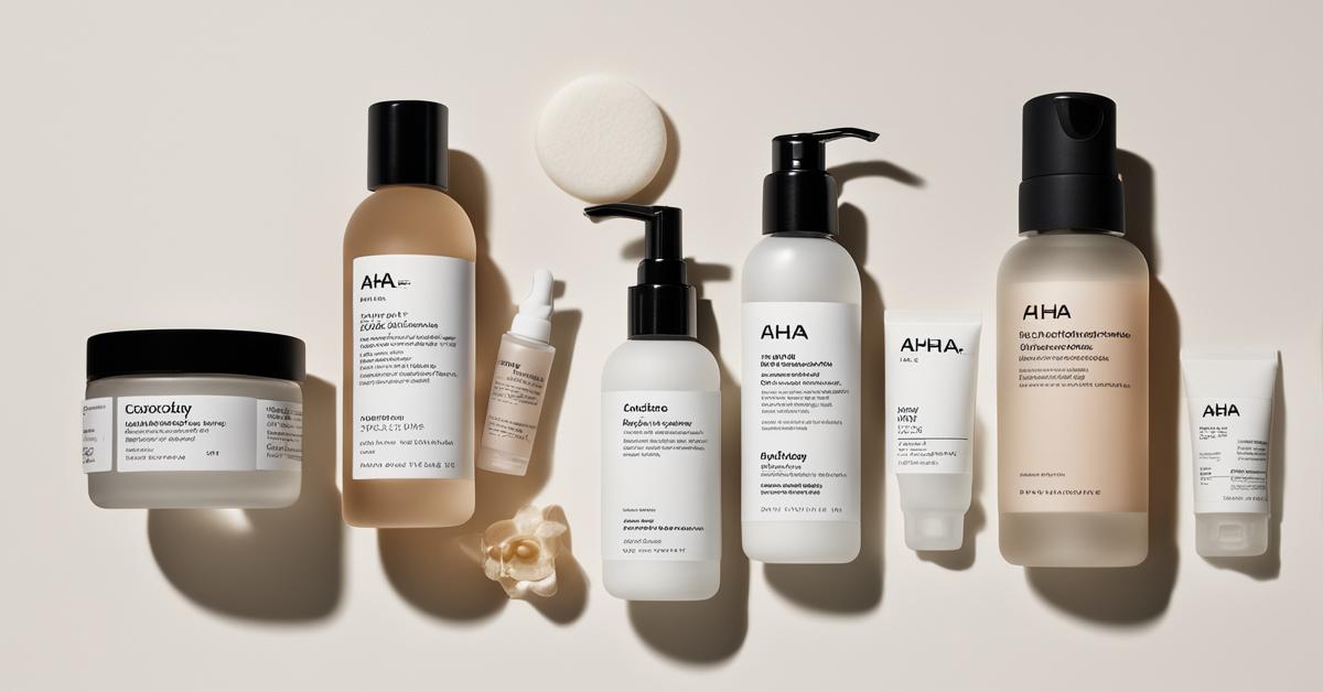 Zdjęcie z góry przedstawiające różnorodne produkty peelingujące The Ordinary, w tym AHA 30% + BHA 2% Peeling Solution, Glycolic Acid 7% Toning Solution i Lactic Acid 10% + HA, ułożone estetycznie na jasnej powierzchni, z wacikami i małą miseczką, sugerujące proces stosowania.